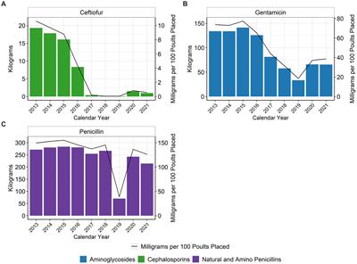 On-farm antimicrobial usage in commercial turkey production in the United States, 2013–2021